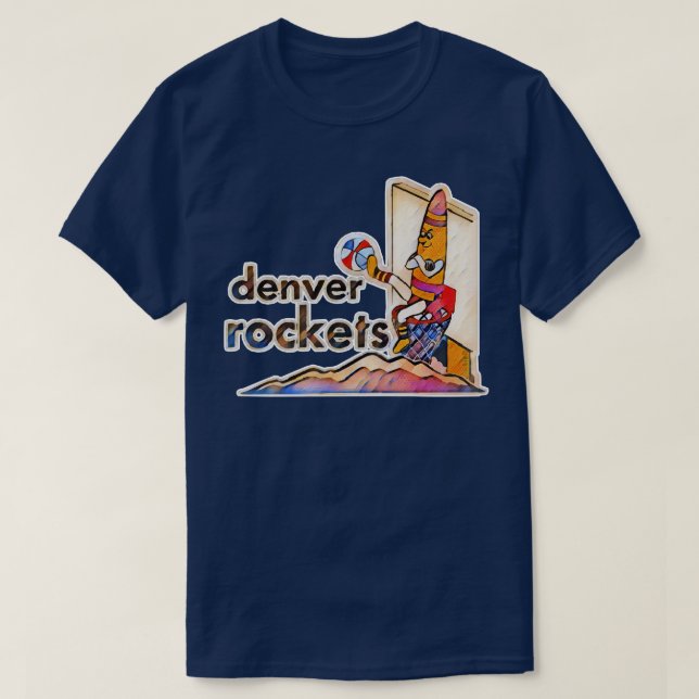 Denver Rockets Basketball T-Shirt (Design Front)