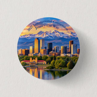 Denver Skyline 3 Cm Round Badge