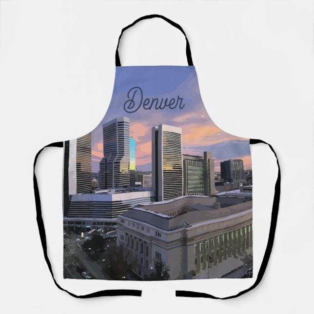 Denver Skyline Apron (Front)
