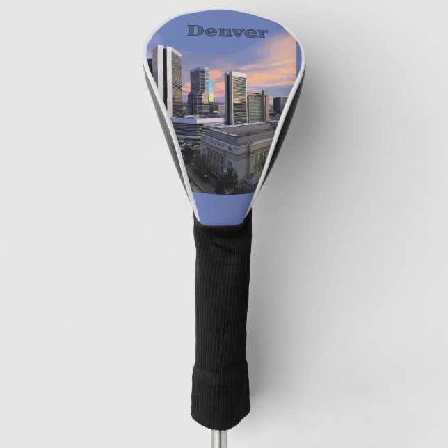 Denver Skyline Golf Head Cover (Front)