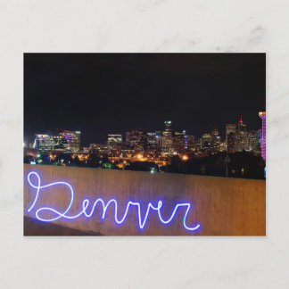 Denver Skyline Postcard