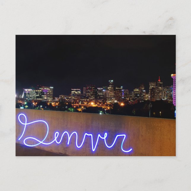 Denver Skyline Postcard (Front)