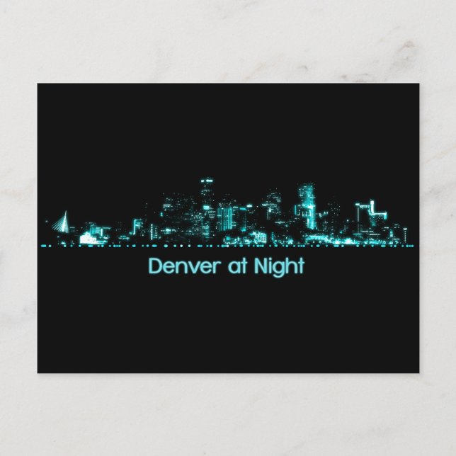Denver Skyline Postcard (Front)