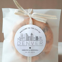 Denver Skyline | Wedding Welcome Message