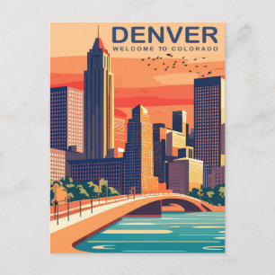 Denver, Southplatte River, Colorado, Travel Postcard
