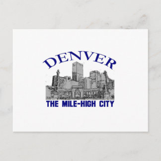 Denver, The Mile-High City Postcard