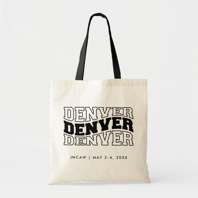 Denver Tote Bag Corporate Event Design Idea (Front)