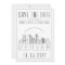 Denver Wedding Stylised Skyline Save the Date