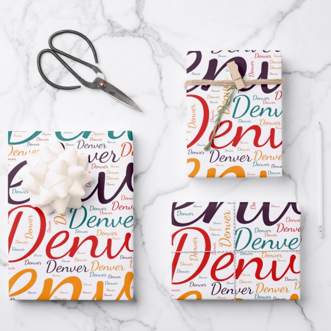 Denver Wrapping Paper Sheet (Front)