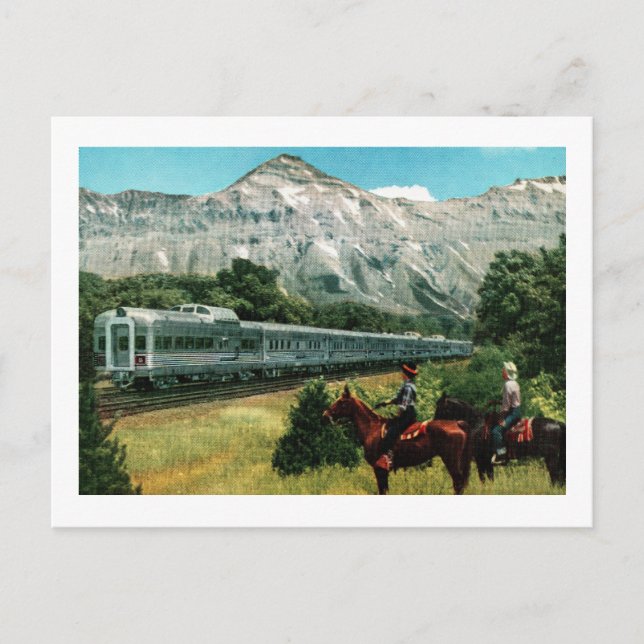 Denver Zephyr Train Postcard (Front)