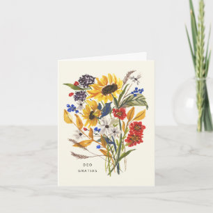 Deo Gratias Card, Sunflower Card