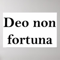 Deo non fortuna