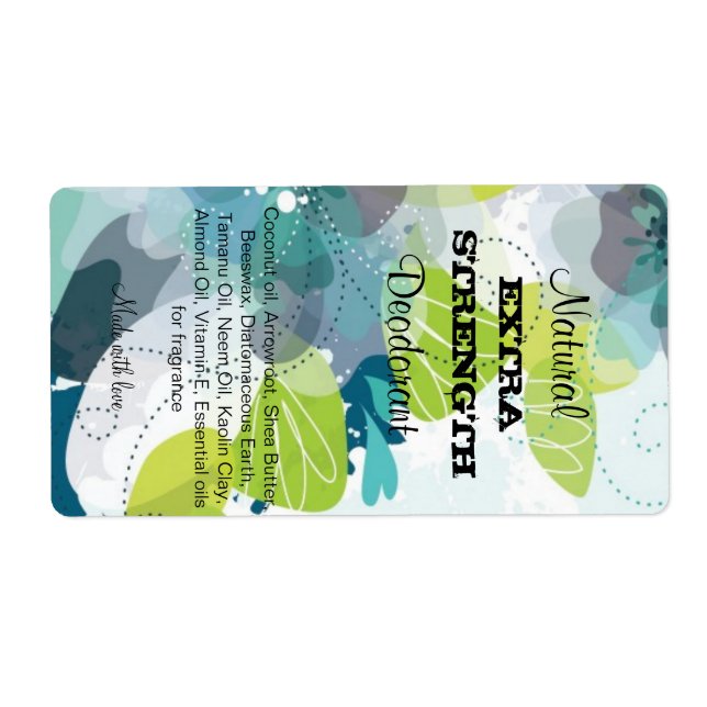 Deodorant Label (Front)