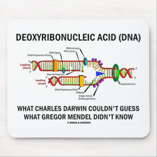 Deoxyribonucelic Acid (DNA) Mendel Darwin Mouse Mat