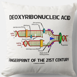 Deoxyribonucleic Acid Fingerprint Of 21st Century Cushion