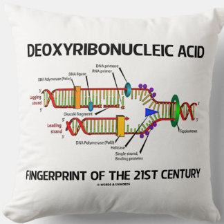 Deoxyribonucleic Acid Fingerprint Of 21st Century Cushion