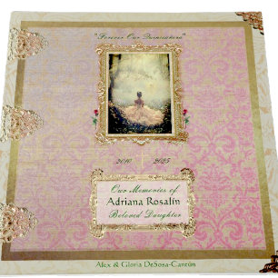Departed Loved One Memory Album  Guest Book