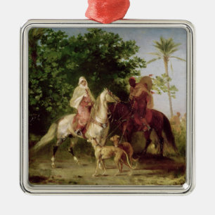 Departing for the Hunt Metal Tree Decoration