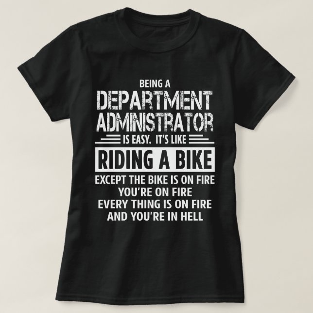 Department Administrator T-Shirt (Design Front)