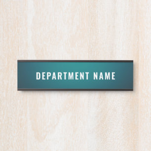 Department Name Door Sign
