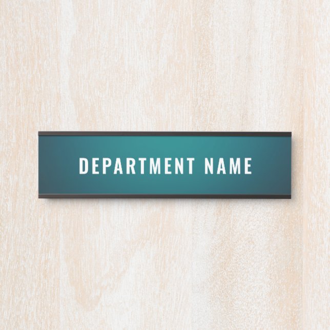 Department Name Door Sign (Front)