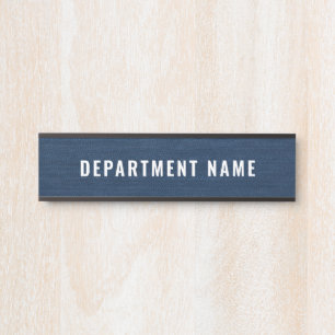 Department Name Door Sign