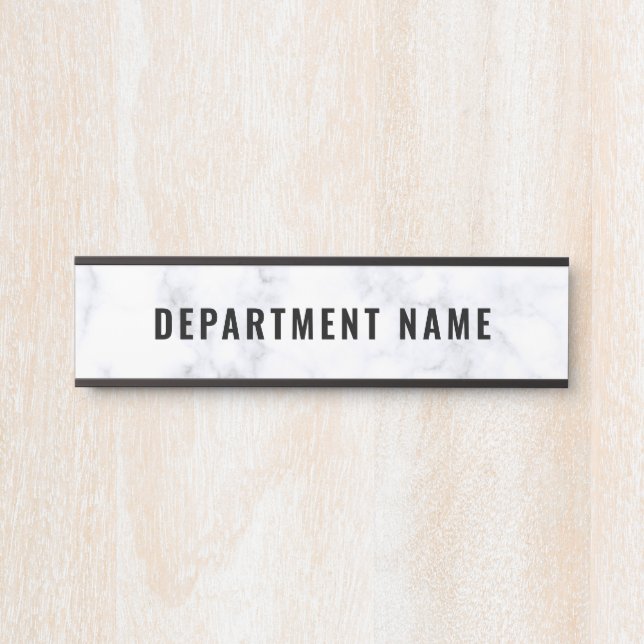 Department Name Door Sign (Front)