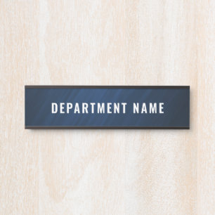 Department Name Door Sign