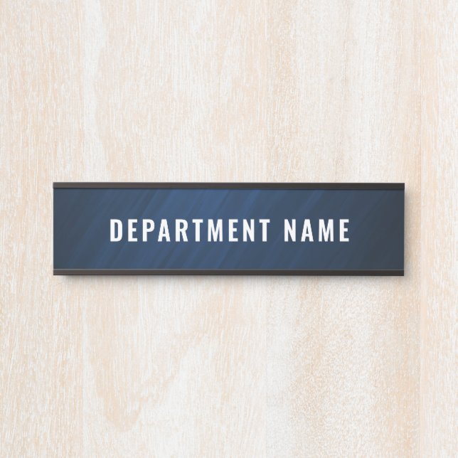 Department Name Door Sign (Front)