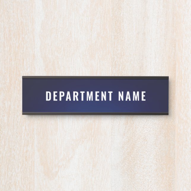 Department Name Door Sign (Front)