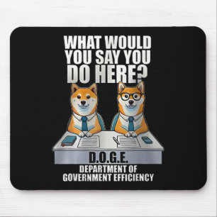 Department Of Government Efficiency D.o.g.e Doge Mouse Mat