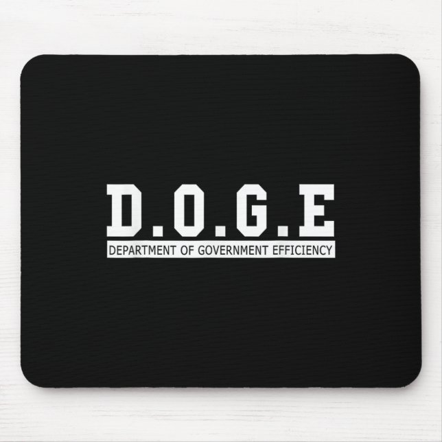 Department Of Government Efficiency D.o.g.e. Funny Mouse Mat (Front)