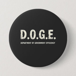 Department Of Government Efficiency Doge Dog 7.5 Cm Round Badge