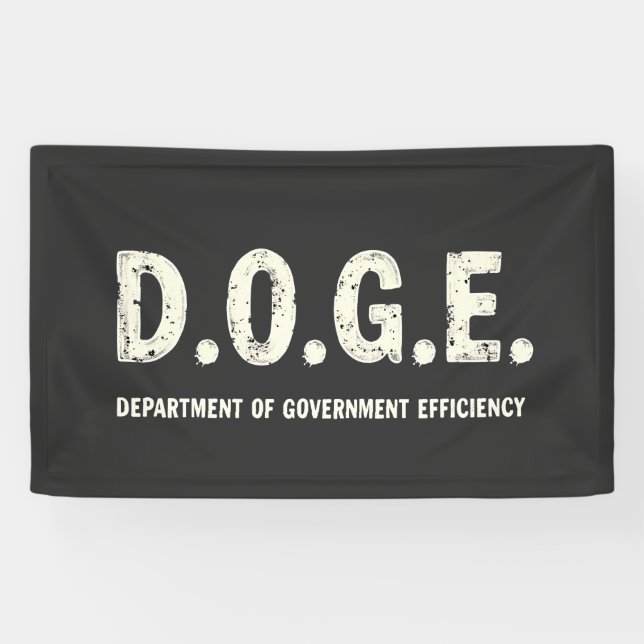Department Of Government Efficiency Doge Dog   Banner (Horizontal)