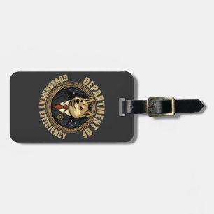 Department Of Government Efficiency Doge Dog Luggage Tag