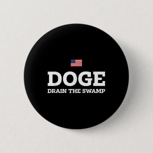 Department Of Government Efficiency Doge Drain 6 Cm Round Badge