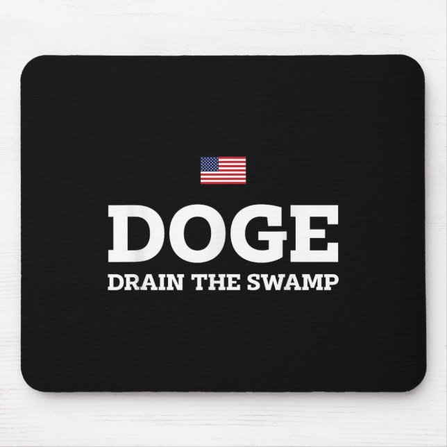 Department Of Government Efficiency Doge Drain Mouse Mat (Front)