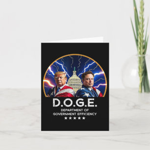 Department Of Government Efficiency Doge Trump  Card
