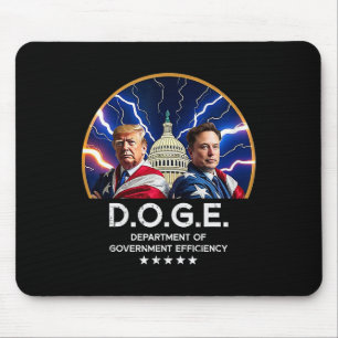 Department Of Government Efficiency Doge Trump Mouse Mat