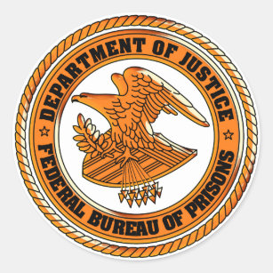 Department of Justice   Eagle Classic Round Sticker