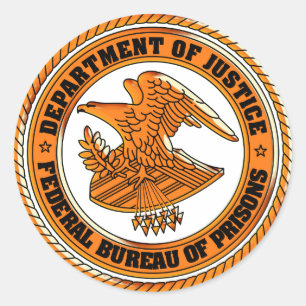 Department of Justice   Eagle Classic Round Sticker