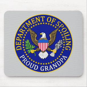 Department of Spoiling - Proud Grandpa Mouse Mat