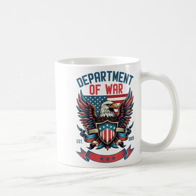 Department Of War Established 2025 Dow  Coffee Mug (Right)