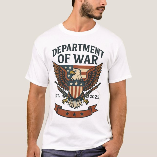  Department Of War Established 2025 Dow T-Shirt (Front)