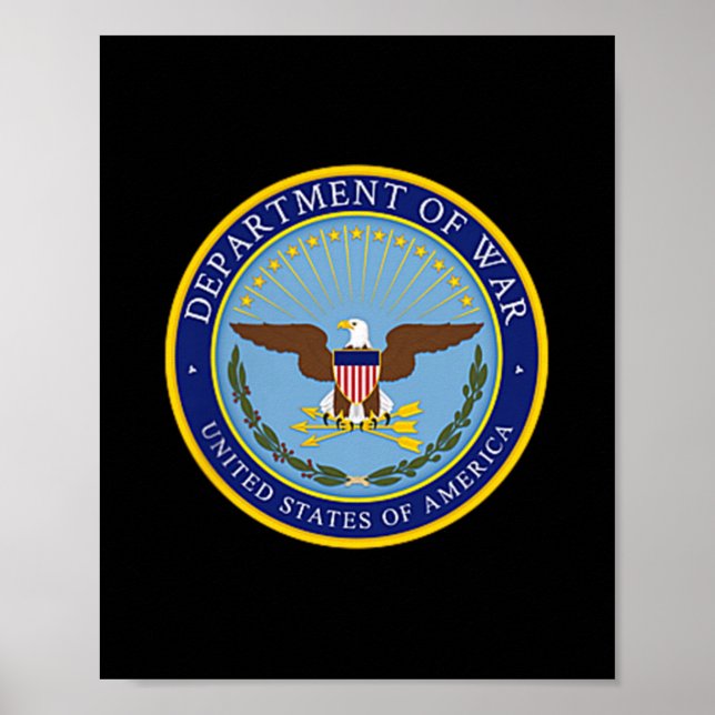 Department Of War Established 2025 Re-established  Poster (Front)