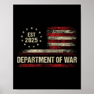 Department Of War Established 2025 Re-established Poster