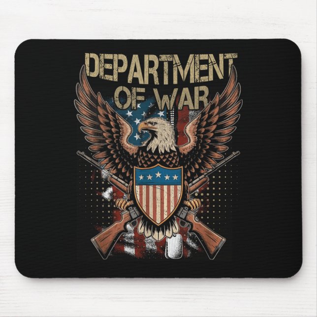 Department Of War Shirt Established 2025 Re-establ Mouse Mat (Front)