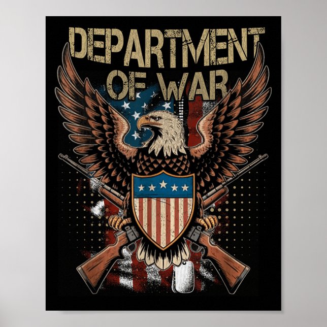 Department Of War Shirt Established 2025 Re-establ Poster (Front)