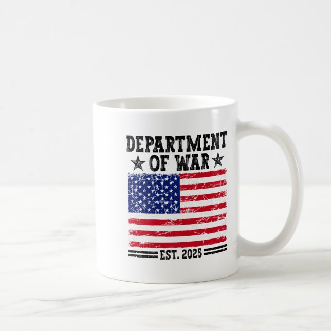 Department Of War Usa Camouflage Flag Department O Coffee Mug (Right)