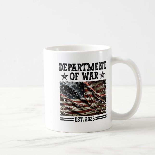 Department Of War Usa Camouflage Flag Department O Coffee Mug (Right)